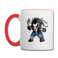 Character #51 Contrast Coffee Mug - white/red