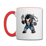 Character #51 Contrast Coffee Mug - white/red