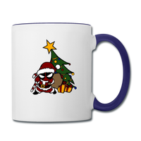 Character #52 Contrast Coffee Mug - white/cobalt blue