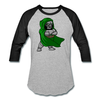 Character #53 Baseball T-Shirt - heather gray/black