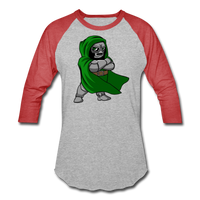 Character #53 Baseball T-Shirt - heather gray/red