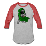 Character #53 Baseball T-Shirt - heather gray/red