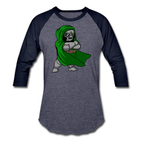 Character #53 Baseball T-Shirt - heather blue/navy