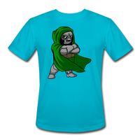 Character #53 Men’s Moisture Wicking Performance T-Shirt - turquoise