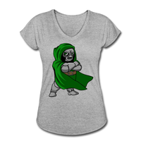 Character #53 Women's Tri-Blend V-Neck T-Shirt - heather gray