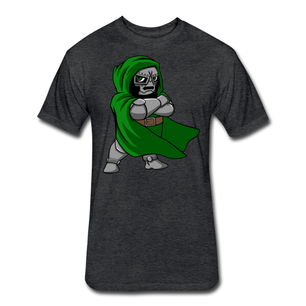 Character #53 Fitted Cotton/Poly T-Shirt by Next Level - heather black