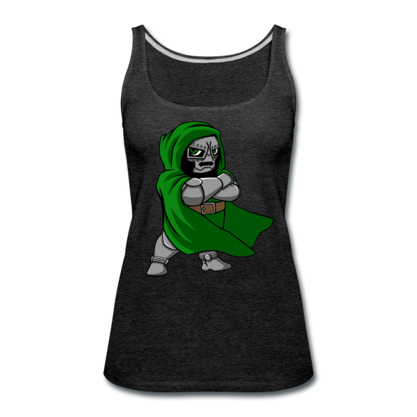 Character #53 Women’s Premium Tank Top - charcoal gray