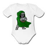 Character #53 Organic Short Sleeve Baby Bodysuit - white