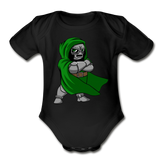 Character #53 Organic Short Sleeve Baby Bodysuit - black