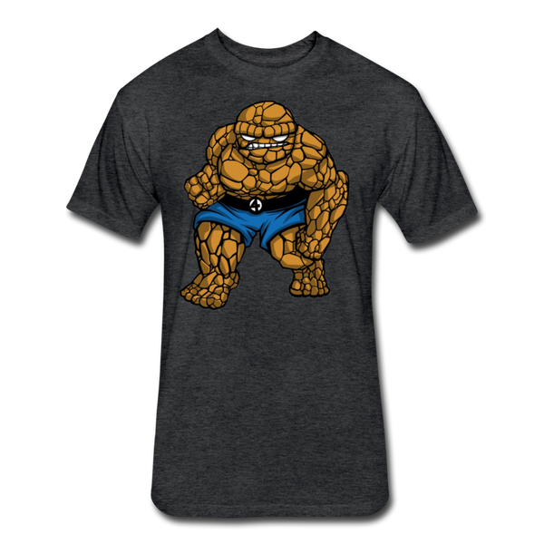 Character #54 Fitted Cotton/Poly T-Shirt by Next Level - heather black