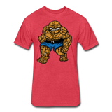 Character #54 Fitted Cotton/Poly T-Shirt by Next Level - heather red