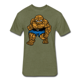 Character #54 Fitted Cotton/Poly T-Shirt by Next Level - heather military green
