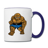 Character #54 Contrast Coffee Mug - white/cobalt blue