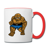 Character #54 Contrast Coffee Mug - white/red