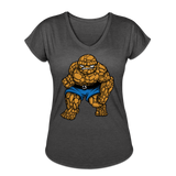 Character #54 Women's Tri-Blend V-Neck T-Shirt - deep heather