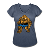 Character #54 Women's Tri-Blend V-Neck T-Shirt - navy heather