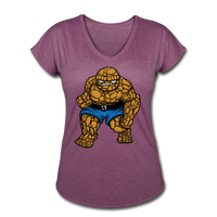 Character #54 Women's Tri-Blend V-Neck T-Shirt - heather plum