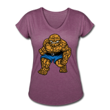 Character #54 Women's Tri-Blend V-Neck T-Shirt - heather plum