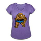 Character #54 Women's Tri-Blend V-Neck T-Shirt - purple heather