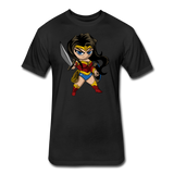 Character #55 Fitted Cotton/Poly T-Shirt by Next Level - black