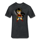 Character #55 Fitted Cotton/Poly T-Shirt by Next Level - heather black