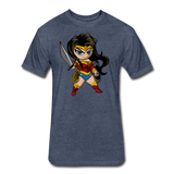 Character #55 Fitted Cotton/Poly T-Shirt by Next Level - heather navy