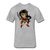 Character #55 Fitted Cotton/Poly T-Shirt by Next Level - heather gray