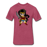 Character #55 Fitted Cotton/Poly T-Shirt by Next Level - heather burgundy