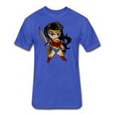 Character #55 Fitted Cotton/Poly T-Shirt by Next Level - heather royal
