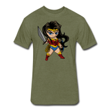 Character #55 Fitted Cotton/Poly T-Shirt by Next Level - heather military green