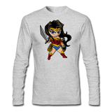 Character #55 Men's Long Sleeve T-Shirt by Next Level - heather gray