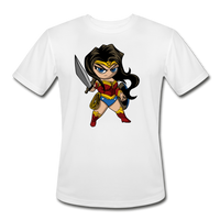 Character #55 Men’s Moisture Wicking Performance T-Shirt - white