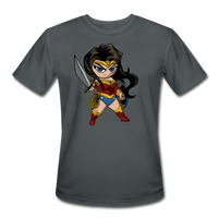 Character #55 Men’s Moisture Wicking Performance T-Shirt - charcoal