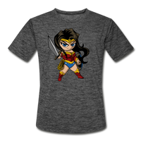 Character #55 Men’s Moisture Wicking Performance T-Shirt - dark heather gray