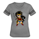 Character #55 Women’s Vintage Sport T-Shirt - heather gray/charcoal