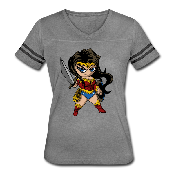 Character #55 Women’s Vintage Sport T-Shirt - heather gray/charcoal