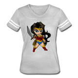 Character #55 Women’s Vintage Sport T-Shirt - heather gray/white