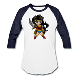 Character #55 Baseball T-Shirt - white/navy