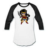 Character #55 Baseball T-Shirt - white/black