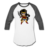 Character #55 Baseball T-Shirt - white/charcoal