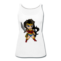 Character #55 Women’s Premium Tank Top - white