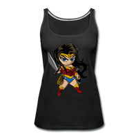 Character #55 Women’s Premium Tank Top - black