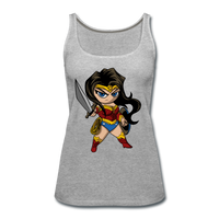 Character #55 Women’s Premium Tank Top - heather gray