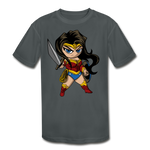 Character #55 Kids' Moisture Wicking Performance T-Shirt - charcoal