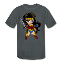 Character #55 Kids' Moisture Wicking Performance T-Shirt - charcoal