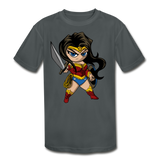 Character #55 Kids' Moisture Wicking Performance T-Shirt - charcoal