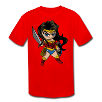 Character #55 Kids' Moisture Wicking Performance T-Shirt - red