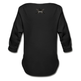 Character #55 Organic Long Sleeve Baby Bodysuit - black