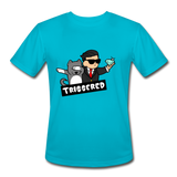 Triggered Diamond Hands Men’s Moisture Wicking Performance T-Shirt - turquoise