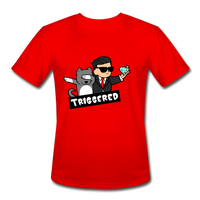 Triggered Diamond Hands Men’s Moisture Wicking Performance T-Shirt - red